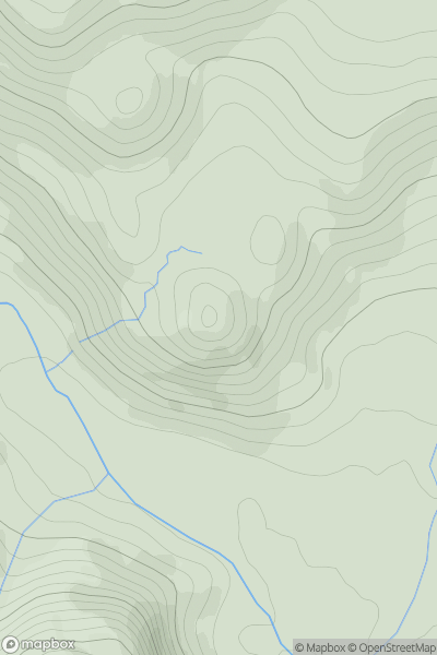 Thumbnail image for An Dun [Loch Tay to Perth] showing contour plot for surrounding peak